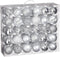House of Seasons - Plastic Kerstballen Set - 60 Stuks - Ø7 cm - Zilver (60 stuks)