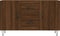 vidaXL - Dressoir - 100x36x60 - cm - bewerkt - hout - bruin - eikenkleur