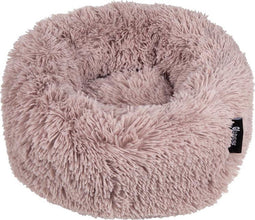 District 70 FUZZ - Hondenmand Donutvormig - Zacht Pluche - Zand - Small Ø 45 cm