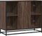 vidaXL - Dressoir - 92x35x76 - cm - bewerkt - hout - bruin - eikenkleurig
