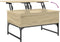 vidaXL - Salontafel - 70x50x40 - cm - bewerkt - hout - en - metaal - sonoma - eikenkleur