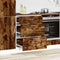 vidaXL - Keuken - onderkast - bewerkt - hout - gerookt - eikenkleurig