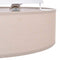 Plafonniere Taupe 38 x 13.5 cm Stof