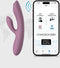 SVAKOM - Trysta Neo - Interactieve Rabbit Vibrator met G-Spot Balletje - Pink