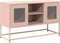 vidaXL - Tv-meubel - 100,5x39x60,5 - cm - staal - roze