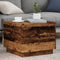 vidaXL - Salontafel - met - LED-verlichting - 50x50x40 - cm - oud - houtkleurig