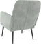 VDXL Fauteuil 62x79x79 cm fluweel lichtgrijs