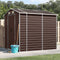 vidaXL - Tuinschuur - 191x215x198 - cm - gegalvaniseerd - staal - bruin