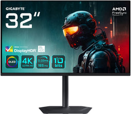 Gigabyte MO32U - Gamingmonitor 31.5" 4K UHD QD-OLED 165Hz - Zwart