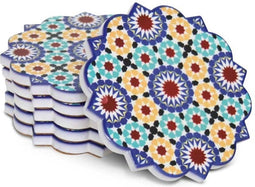 Safaary - Marokkaanse Onderzetters Mozaiek Victor (set van 6)