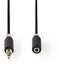 Nedis CABW22050AT10 - Audio verlengkabel 3.5mm - 100cm - Grijs