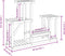 vidaXL - Plantenstandaard - 90x25x73,5 - cm - massief - vurenhout