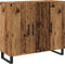 vidaXL - Dressoir - met - 3 - Deuren - Oud - Hout - 90x34x80 - cm - Engineered - Hout