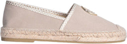 Liu Jo Dames Instappers - Canvas espadrilles met geometrische bies - Sand