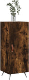 vidaXL - Dressoir - 34,5x34x90 - cm - bewerkt - hout - gerookt - eiken