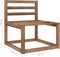 vidaXL - Tuinmiddenbank - pallet - bruin - geïmpregneerd - grenenhout