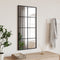 vidaXL - Wandspiegel - rechthoekig - 40x80 - cm - ijzer - zwart