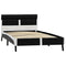 Bedframe met LED kunstleer zwart 90x200 cm
