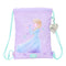 Rugtas met Koordjes Frozen Spirit Lila 26 x 34 x 1 cm