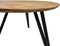 Tafel Fishbone Rond- ø100x76 - Naturel/zwart - Eiken/metaal