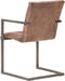 vidaXL - Eetkamerstoelen - 2 - st - echt - leer - verweerd - bruin