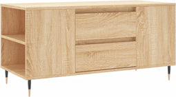 vidaXL - Salontafel - 102x44,5x50 - cm - bewerkt - hout - sonoma - eikenkleurig