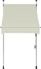 vidaXL - Luifel - handmatig - uittrekbaar - 100 - cm - crème
