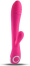 TOYZ4LOVERS - SILICONE VIBRATOR WITH PINK RECHARGEABLE STIMULATOR