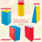 Coast 5-delige Foam Bouwstenen Set - Montessori - Motorische Vaardigheden - Blauw Geel Rood