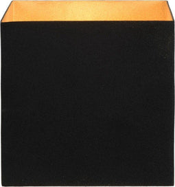 Atmooz - Wandlamp Gerona - Industrieel - Woonkamer / Slaapkamer - Zwarte Buitenkant - Gouden Binnenkant - Hoogte 14cm - Metaal
