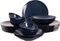 Palmer - Kiryu - Serviesset - 6 persoons - 24 delig - Blauw - Porselein - Bordenset