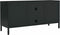 vidaXL - Tv-meubel - 105x35x52 - cm - staal - en - glas - zwart