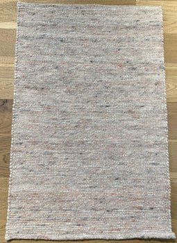 Perledo 16 Vloerkleed - 170x240 - Rechthoek - Laagpolig,Structuur Tapijt - Landelijk - Grijs, Roze