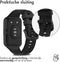 iMoshion Bandje Geschikt voor Huawei Watch Fit 2 - iMoshion Siliconen band gekleurde gesp - Zwart