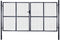 vidaXL - Gaaspoort - 289x150 - cm - gegalvaniseerd - staal - grijs