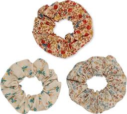 Konges Slojd - Haarbanden - Set van 3 - Scrunchie small - Villetta / Espalier / Fleur Colore