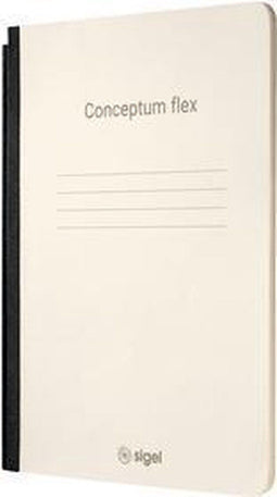 Sigel - notitieschrift - A5 - Conceptum Flex - chamois - 80 grams papier - lijn - 92 pagina's - softcover - SI-CF203