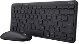 Trust Lyra - Draadloos Toetsenbord en Muis - Azerty BE - Zwart