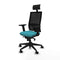 Bureaustoel met hoofdsteun Piqueras y Crespo 2D066N1 Turkoois