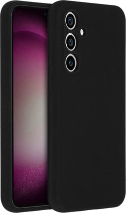 Accezz Samsung Galaxy S23 FE - Liquid Silicone Backcover - Schokabsorberend - Zwart