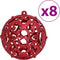 vidaXL - Kerstballen - 100 - st - 3/4/6 - cm - wijnrood