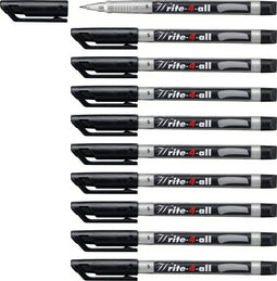 Viltstift stabilo write-4-all 166/46 sf zwart | 10 stuks
