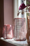 Light & Living windlicht ADETA glans bordeaux met glas – Ø19,5x30 cm