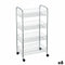 Groentetrolley Confortime Zilverkleurig Metaal 41 x 26,5 x 76 cm (6 Stuks)