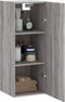 vidaXL - Hangkast - 34,5x34x90 - cm - grijs - sonoma - eikenkleurig