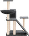 vidaXL - Kattenmeubel - met - sisal - krabpalen - 82 - cm - donkergrijs
