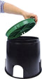 Heitronic 21035 Vloerinbouwdoos Zwart, Groen