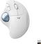 Logitech M575 - Draadloze Trackball - Ergonomisch ontwerp - Wit