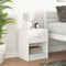 vidaXL - Nachtkastje - met - lade - 40x34x50 - cm - wit