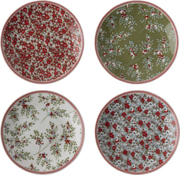 Laura Ashley Stockbridge Collectables Boren - Petit Fours - Kerstservies - Giftset van 4 - 12 cm